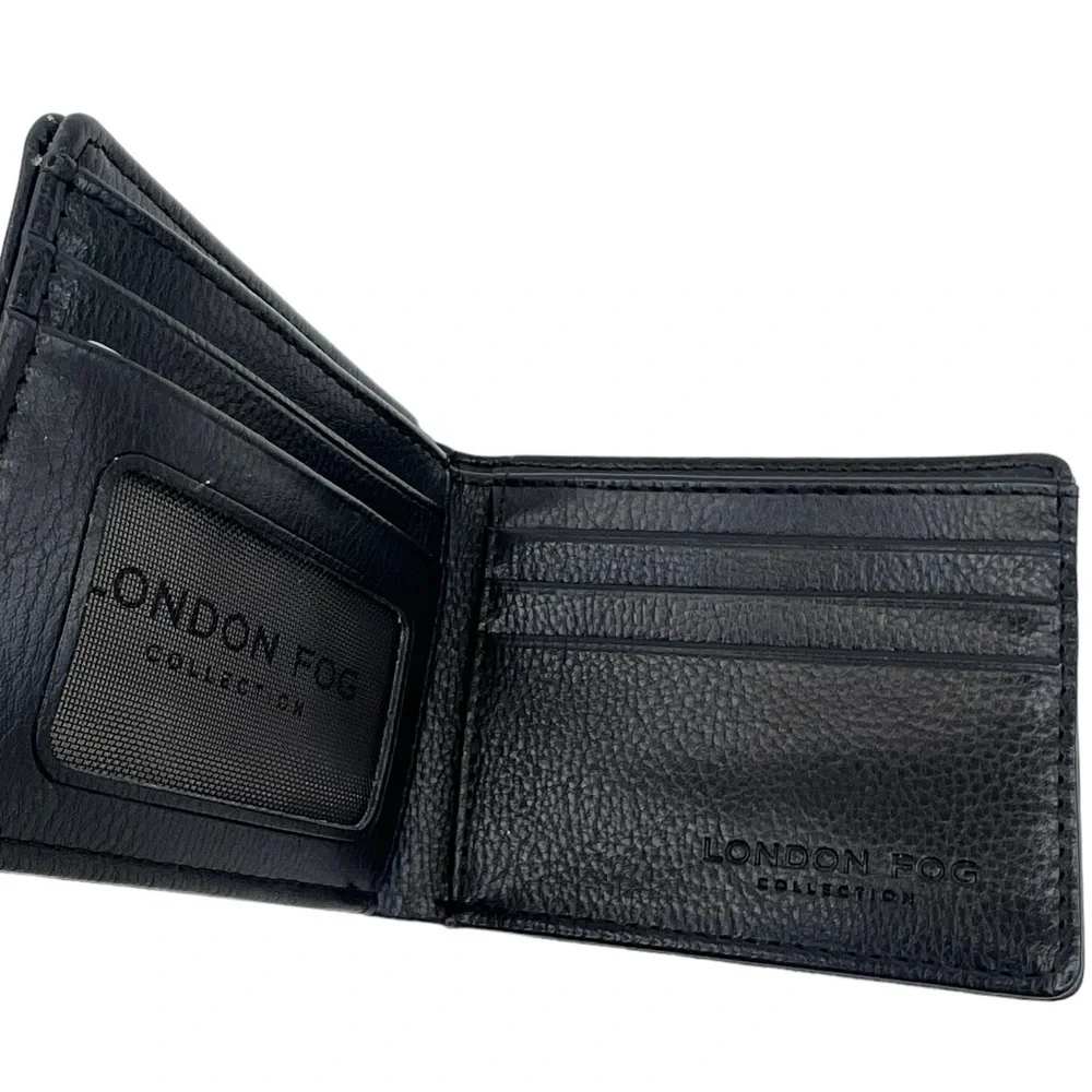 London Fog Collection Men’s Bifold Wallet With ID Window